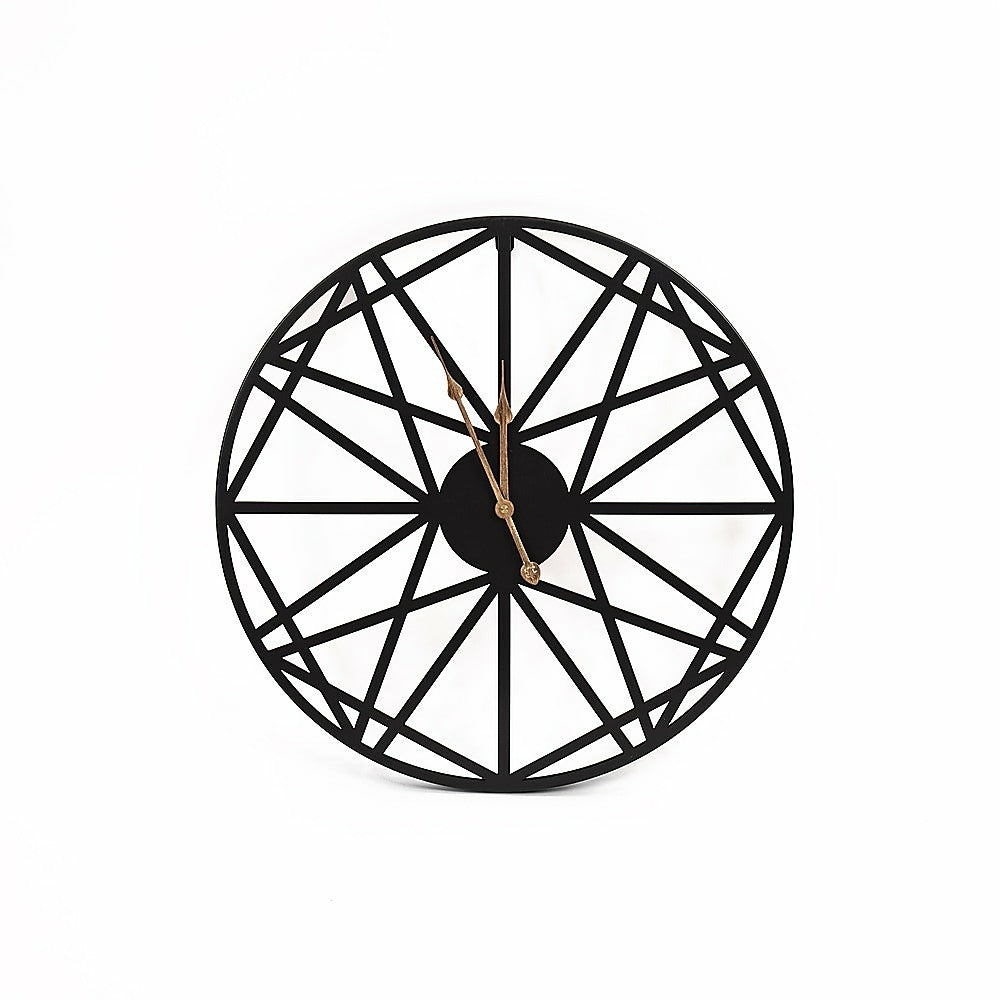 Vintage Weatherproof Wrought Iron Outdoor Clock Decor