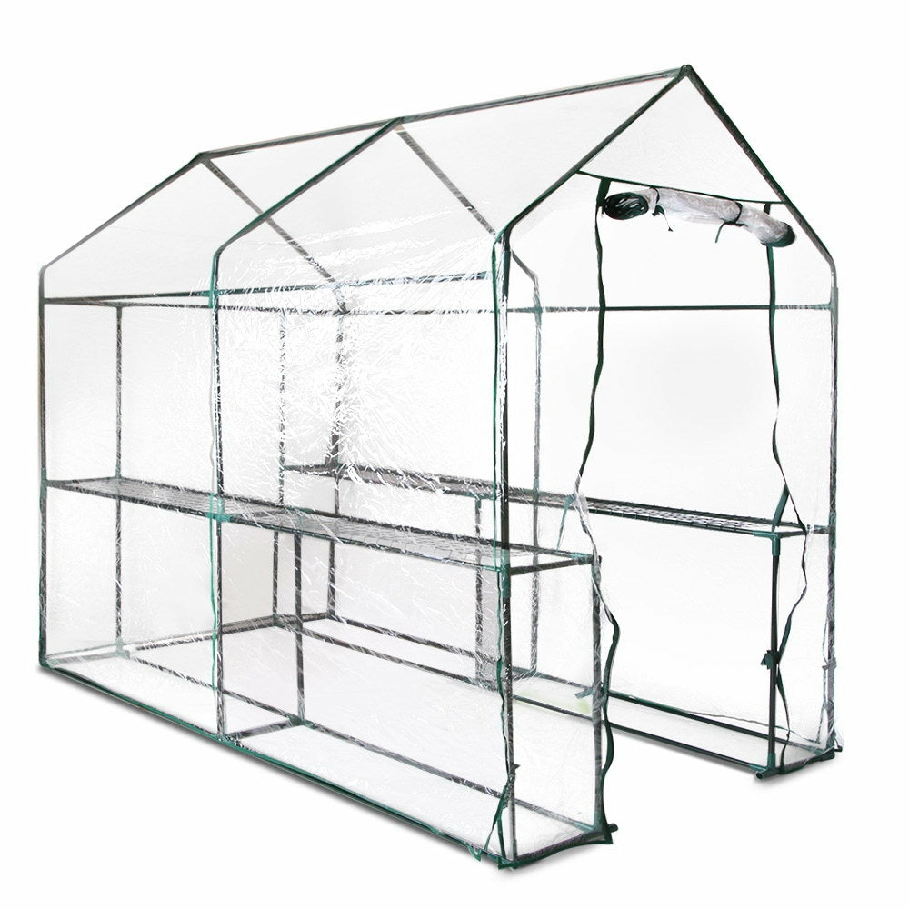 Walk-In Greenhouse With 4 Shelves Pvc Cover 1.9X1.2M Garden & Accessories