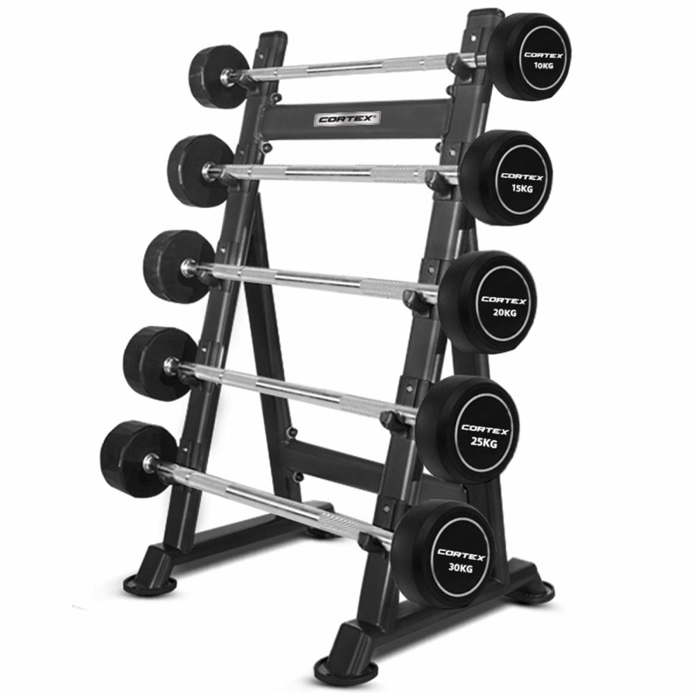 100Kg Fixed Barbell Set With 5-Tier Stand Barbells