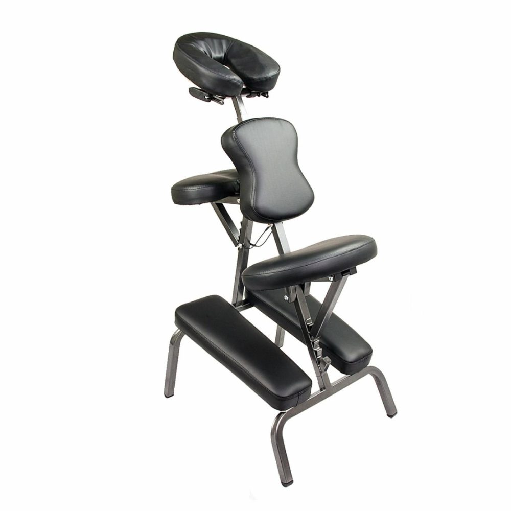 Adjustable Portable Massage Chair With Vinyl Upholstery Health & Beauty