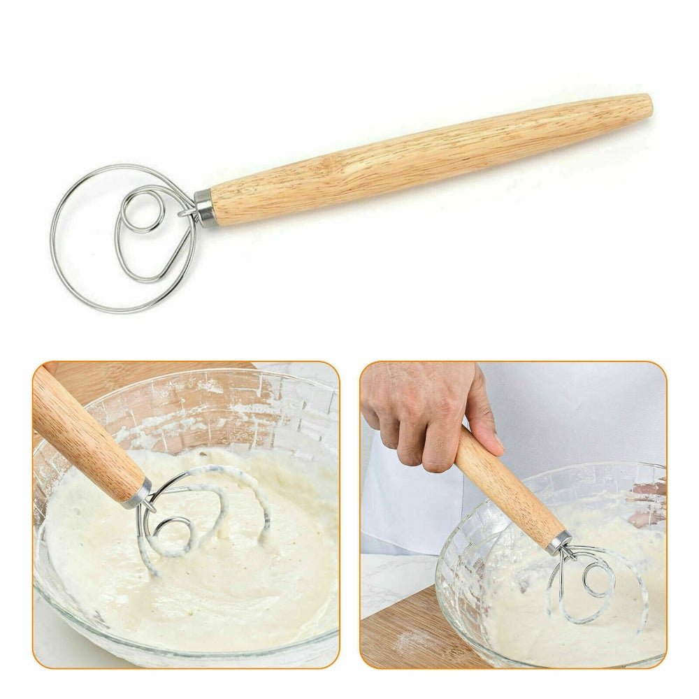 Stainless Steel Dough Mixer 13″ Whisk For Baking Homwares