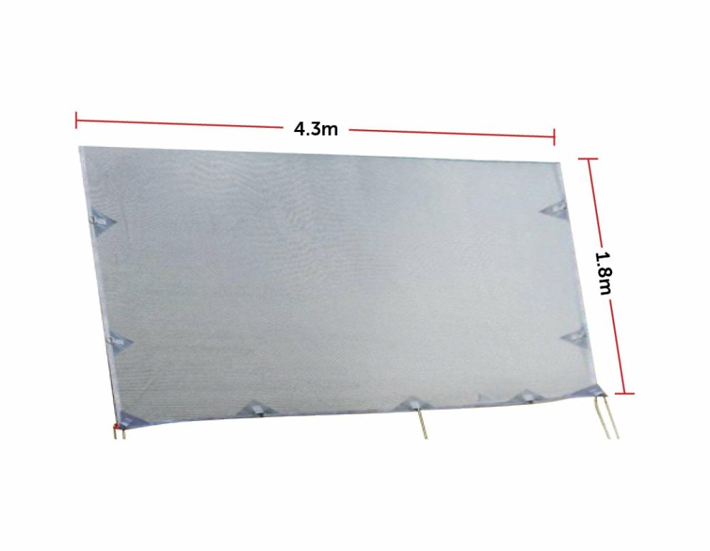 Uv-Resistant 4.3M X 1.8M Privacy Screen For Roll-Out Awnings Awnings